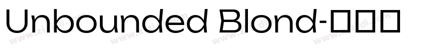 Unbounded Blond字体转换